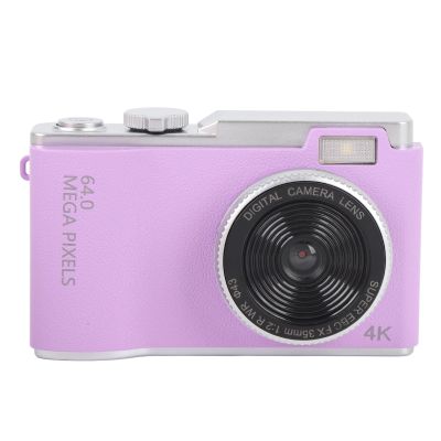 Digital Camera, 4K 64MP Digital Camera with 16X Zoom for Photography, UHD Vlog Camera for Kids Teens, Travel Anti Shake Compact Camera (No Memory Card)