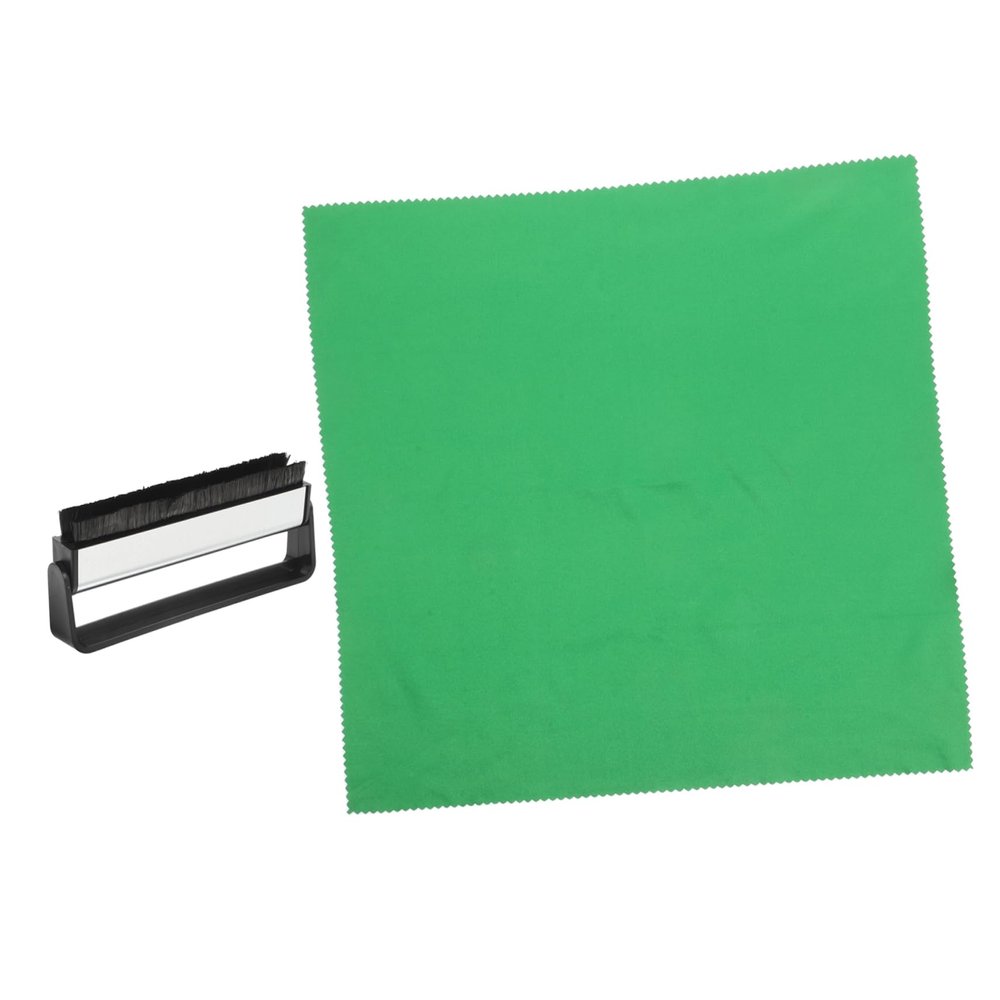 UPKOCH 1set Vinyl Record Cleaning Brush Cleaning Cloth -static Brush for Record Care Portable Tool for Vinyl Player Maintenance