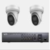 LTS LTN8704QN-P4 NVR with 2 CMIP3C42WI-MDA Platinum 4MP Turret Cameras, 24/7 Color, Hybrid Illumination, and PoE view 1