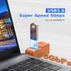 3 Ports USB 3.0 hub, USB Splitter to 2 USB 2.0 Out Ports and 1 USB-3.0 Port, Portable USB Adapter for Keyborad, Mobile Hard Disk, U Disk, Camera, Mouse, Laptop Accessories,etc (Orange) view 3