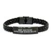 Amateur Radio Interlaced Leather Bracelet for Valentine's, Shit Happens, Gifts from Friends for Amateur Radio Lovers view 1