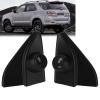 HKINBAS Car Tweeter Speaker Cover Trim Black Plug and Play Replacement for Fortuner 2016 Speaker Guard view 3