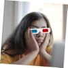 Angoily 100Pcs Disposable 3D Glasses Set Colorful Cardboard Glasses for Movies Anaglyph Video Viewing for Theaters and Home Use view 2