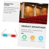 Angoily 100Pcs Disposable 3D Glasses Set Colorful Cardboard Glasses for Movies Anaglyph Video Viewing for Theaters and Home Use view 3