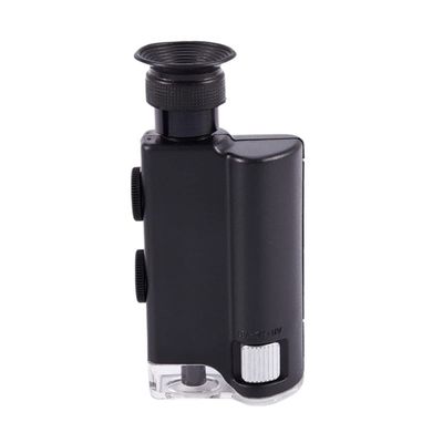 Lab Microscope Accessories Portable 200X-240X Zoom Microscope Pocket Handheld Led Lamp Light
