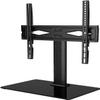 Multifunction Tv Stand Mount, Universal Table Top Tv Stand with Cable Ties Design, Base Corners with Non-Slip Feet, for 32-55 Inch Ultra Slim Tvs, Holds Up to 99Lbs Tv Mount Tv Sta view 1