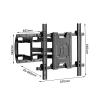 Stand Tv Large Screen TV Stand TV Mount Telescopic Rotating Wall Mount Universal Support 65, 75, 85, 86, 100 Inch TV Size Modern Tv Stand(40-90in) view 2