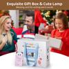 Cute Panda LED Night Light, Dimmable Squishy Night Lamp, Silicone Night Bedroom Lamp, USB Rechargeable Desktop Light, Bunny Alarm Clock, Gift for Kids Girls Boys, Family, Friend, Lover, Room Decor view 2