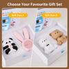 Cute Panda LED Night Light, Dimmable Squishy Night Lamp, Silicone Night Bedroom Lamp, USB Rechargeable Desktop Light, Bunny Alarm Clock, Gift for Kids Girls Boys, Family, Friend, Lover, Room Decor view 3