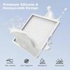 Starlink Mini Protective Case Silicone Cover, Liquid Silicone Case for Starlink Mini Satellite Dish, Waterproof Starlink Accessories Full Cover Shell with Anti-Scratch Protection White view 4