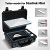 Welllifein Starlink Mini Case, IP67 Waterproof Travel Hard Case for Mini Starlink, Heavy Duty Carrying Bag for Starlink Accessories, Military-Grade Foam Protection, for Travel Outdoor Camping view 4