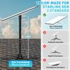Gen 3 Starlink Mount, Include Starlink Gen 3 Pipe Adapter, Adjustable Starlink Gen 3 Mounting Kit for V3 Starlink Standard Dish, Zinc Alloy Starlink Gen 3 Mount view 4