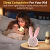 Pak Cute Panda Night Light, Dimmable Touch Control Night Light for Baby, Silicone Squishy Night Lamp, 7 Colors Rechargeable Desktop Light, Bunny Alarm Clock, Gift for Kids Girls Boys, Lovers view 2
