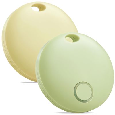 Bestray Air Tracker 2 Pack, Smart Bluetooth Tracker Works with Apple Find My (iOS Only), Item Finder Trakcer Tag Locator for Keys, Luggage, Backpack, IP67 Waterproof