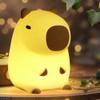 BemeedLigt Capybara Night Light,Cute Silicone Squishy LED Animal Lamp,Dimmable Nursery Nightlight,Rechargeable Bedside Table Lamp with Touch Control,Xmas Birthday Gifts for Toddler,Breastfeeding view 1