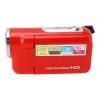 1080P Video Camera High Definition 16MP Digital Zoom USB Recorder with Rotatable Screen for Travel (Red) view 4