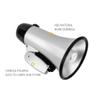 HIONJIN Portable Hand Bullhorn Megaphone Siren Loud Speaker Recording Horn Tour Guide Speakers view 3