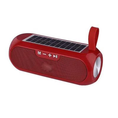 HIONJIN Rechargeable Speaker HiFi Stero Mobile Speaker Solar Power Noise Reduction Subwoofer Cordless Loudspeaker(D)