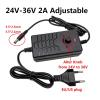 1V-24V 24V-36V Adjustable 25V 27V 28V 32V Power Transformer 29V 31V Multi-Voltage Power Adapter Adapter(24V-36V EU Plug) view 2