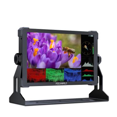 FEELWORLD T10 Touchscreen 10.1inch 1920x1200 Camera Filed DSLR HDMI Monitor Camera External Monitor with 3D LUT HDMI Ouput F970 Power Plate