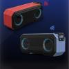 HIONJIN Portable Speaker Flash Light Speaker Bass Stereo IPX7 Waterproof Loudspeaker 12H Playtime(D) view 2