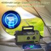 WVL Emergency Radio, 4000mAh/14800mWh NOAA Weather Radio, Solar Hand Crank Emergency Radio with AM/FM/NOAA Weather Alert, Flashlight, Reading Lamp, Cell Phone Charger and SOS Siren(Green) view 4