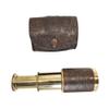 Vintage Nautical Brass Antique Telescope Pirate Scope with Leather Box Best Gift. view 1