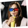 BRIGHTFUFU 10 Pack 3D Glasses with Red Lenses Theater Glasses for 3D Movies Tv Gaming Home Theater Boys and Girls Friendly view 3
