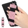 MoKo Soft Hand Strap for 6-8" Kindle eReaders Fire Tablet Kindle/Kobo/Voyaga/Lenovo/Sony Kindle E-Book Tablet,Black High-Elasticity Versatile Hand Strap Lightweight Finger Grip Holder,Flash Light Pink view 1
