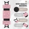 MoKo Soft Hand Strap for 6-8" Kindle eReaders Fire Tablet Kindle/Kobo/Voyaga/Lenovo/Sony Kindle E-Book Tablet,Black High-Elasticity Versatile Hand Strap Lightweight Finger Grip Holder,Flash Light Pink view 3
