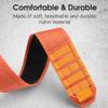 Compatible with Cubitt Viva Pro Smart Watch Band, Lamshaw Quick Release 22mm Rugged Nylon Sports Strap with Woven Loop Design Compatible for Cubitt Viva Pro, Viva, Aura Pro, Aura Smart Watch (Cross Nylon-Orange, 22mm size band) view 2