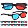 KICHOUSE 10 Pcs Red Cyan Anaglyph Glasses 3D Viewing for Computer Theater Home Theater Stereoscopic Glasses view 1