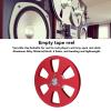 1/4 5 Inch Empty Tape Reel, 6 Hole Open Reel Audio Takeup Reel, Aluminum Alloy Empty Take Up Reel to Reel Hub for TEAC for Studer (Red) view 3