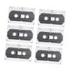 DirectNine Basics 6 pcs Digital Recorder Empty Audio Tapes Cassette Song Tapes Casette Tape Recording Cassette Tapes Clear Audio Cassette Tape Blank Cassettes Cassette Tape Cases Mp3 view 1