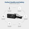PowerHOOD 12V AC/DC Adapter Compatible with GMKtec NucBox G3 Plus Mini PC Inter Twin Lake N150 Windows 11 Pro Small Desktop Computer 12VDC DC12V 12volt 12.0 Volts Power Supply Cord Charger Cable PSU view 3