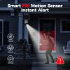 Solar Security Cameras Wireless Outdoor - PTZ 360 Solar WiFi Camera with PIR Sensor Motion Dective with Two-Way Intercom for Home, 2K Night Vision, Light and Sound Alarm view 4