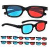 10pcs Red- Lens Glasses for Movies Boys and Girls and Gaming Compatible Tvs Monitors and Projectors for Enhanced Viewing view 1