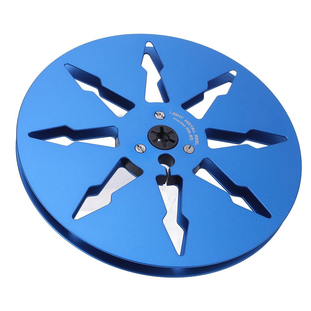 1/4 7 Inch Empty Tape Reel, 8 Hole Open Reel Audio Takeup Reel, Aluminum Alloy Empty Take Up Reel to Reel Hub for TEAC for Revox for Studer (Blue)