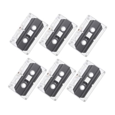 jojofuny 6pcs DIY Recording Cassette Tapes Blank Audio Cassettes Vintage Style Party Favors