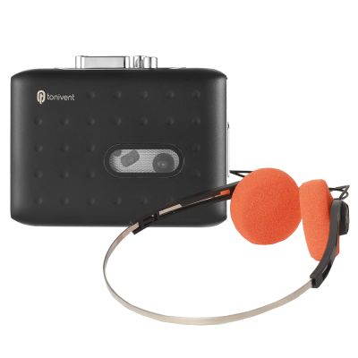 FAPAO Portable Cassette to MP3 Player Mini Tape Player MP3 Converter Built-in Microphone and 3.5mm Headphone Input Software CD Cassette Capture Audio Music Player Compatible with PC Laptop