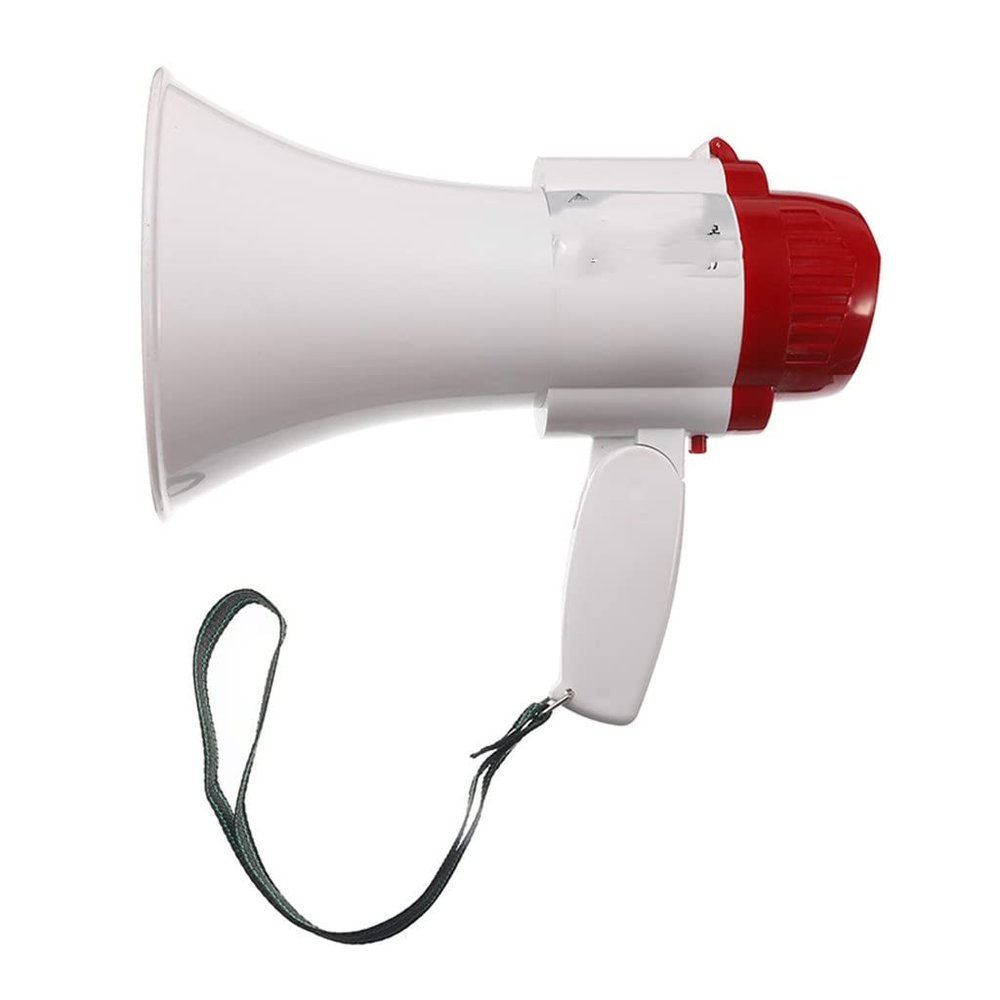 HIONJIN High Power Portable Megaphone Loudspeaker Recording Play Horn Tour Guide Speakers