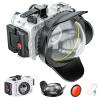 Seafrogs 60m/195ft Underwater Camera Housing for Olympus TG-7  Waterproof Case with 52mm & 67mm Thread, Dual Fiber Optic Ports, Leak Detection, Stainless Steel Mounting Plate (TG-7-white) view 1