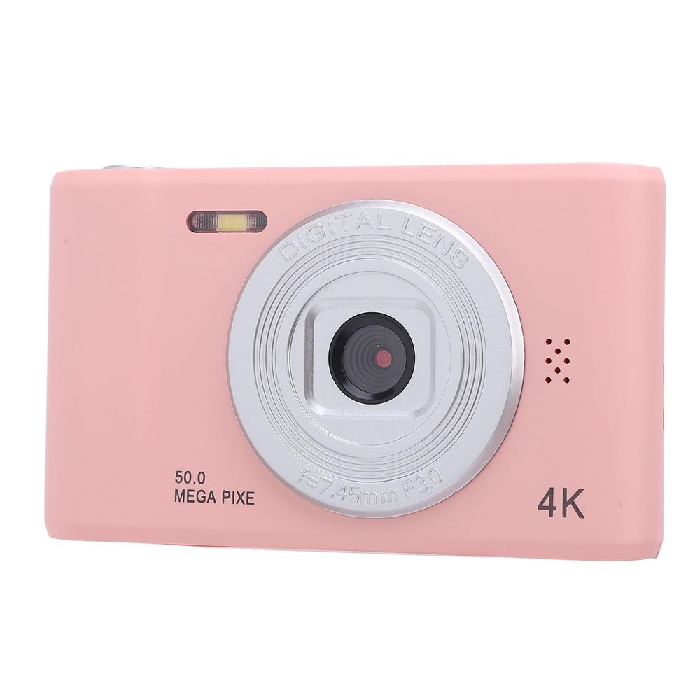 4K Digital Camera for Photography, Anti Shake 50MP Vlogging Camera with 8X Zoom, Tripod Bracket, Built in Mic, 2.4 Inch Screen Compact Travel Camera for Teens, Travel Camera (32GB)