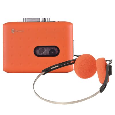 FAPAO Portable Cassette to MP3 Player Mini Tape Player MP3 Converter Built-in Microphone and 3.5mm Headphone Input Software CD Cassette Capture Audio Music Player Compatible with PC Laptop