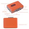 FAPAO Portable Cassette to MP3 Player Mini Tape Player MP3 Converter Built-in Microphone and 3.5mm Headphone Input Software CD Cassette Capture Audio Music Player Compatible with PC Laptop view 2