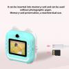 Children Digital Print Camera, 24MP 5V 1080P 720P 2.4in Display USB Kids Instant Print Camera for Girls Boys Toddler (Blue Green) view 2