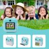 Children Digital Print Camera, 24MP 5V 1080P 720P 2.4in Display USB Kids Instant Print Camera for Girls Boys Toddler (Blue Green) view 4