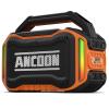 ANCOON Speakers Bluetooth Wireless: 80W(Peak) Loud Speaker with Bass, 20H Playtime, IPX6 Waterproof, Large Jobsite Speakers for Work, Outdoor, Workshop, Garage, Portable Speaker with TWS (Orange) view 1