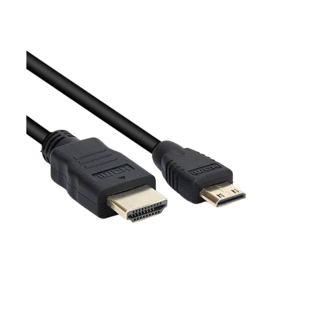 0.5M 90 Degree Up Down Right Angle M/i/ni HDMI-Compatible to HDTV Male M/M Cable Connector V1.4 Compatible with The DSLR Video Camera LCD Monitor(Straight-0.3m)