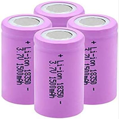 UVUDMUYS 18350 1500Mah 3.7V, Rechargeable High Discharge 10A for Mp3 Player Remote Control Projector Camera